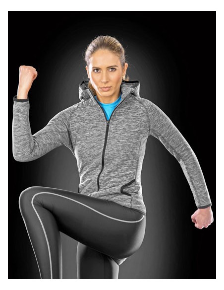 SPI-S245F-Womens Microfleece Hoodi 2